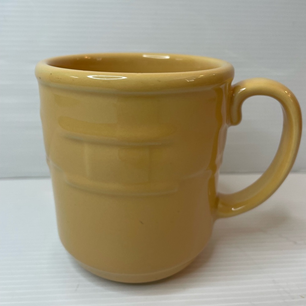 LONGABERGER Woven Traditions Coffee Mug BUTTERNUT YELLOW
